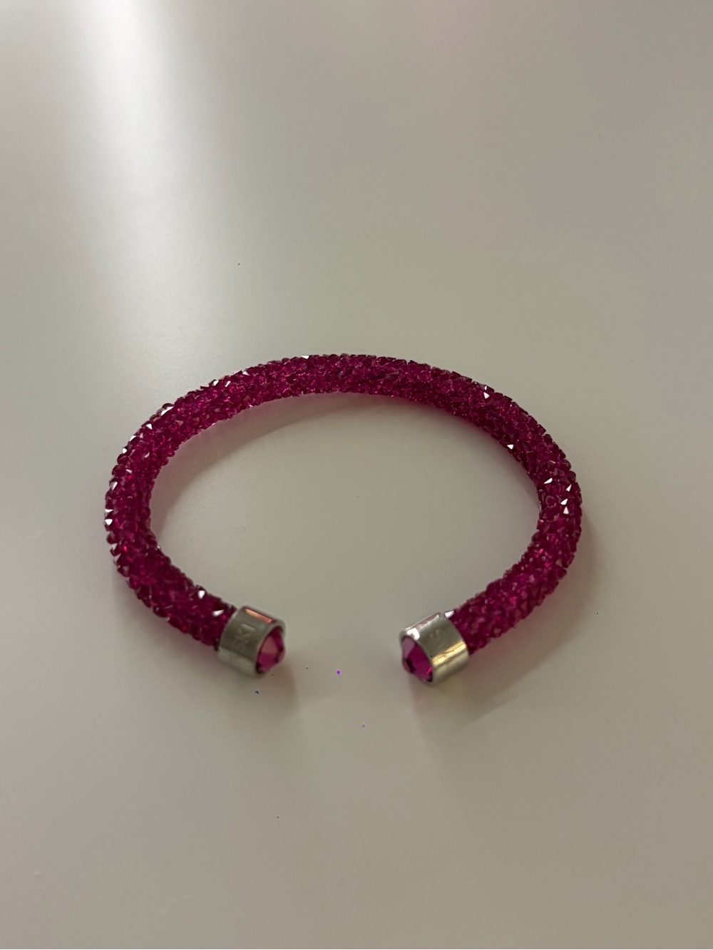 SWAROVSKI Magenta Crystal Cuff Bracelet
